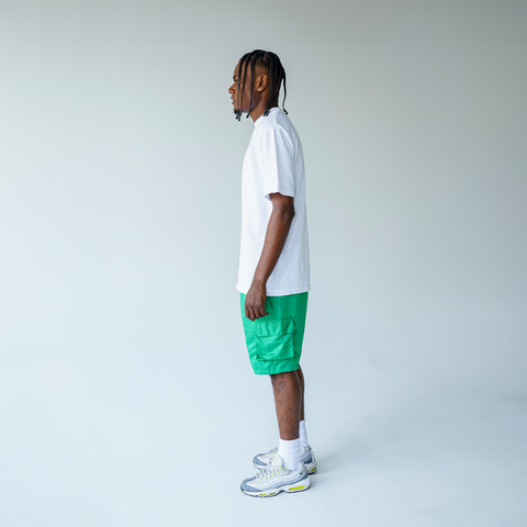 PREMIUM BASIC NYLON CARGO SHORT - GREEN